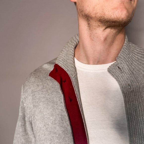 Grey Fall cardigan with pockets - Picture 5 of 7